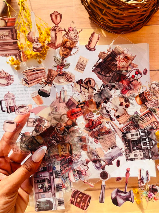 Retro - Sticker Sheet Set Of 6