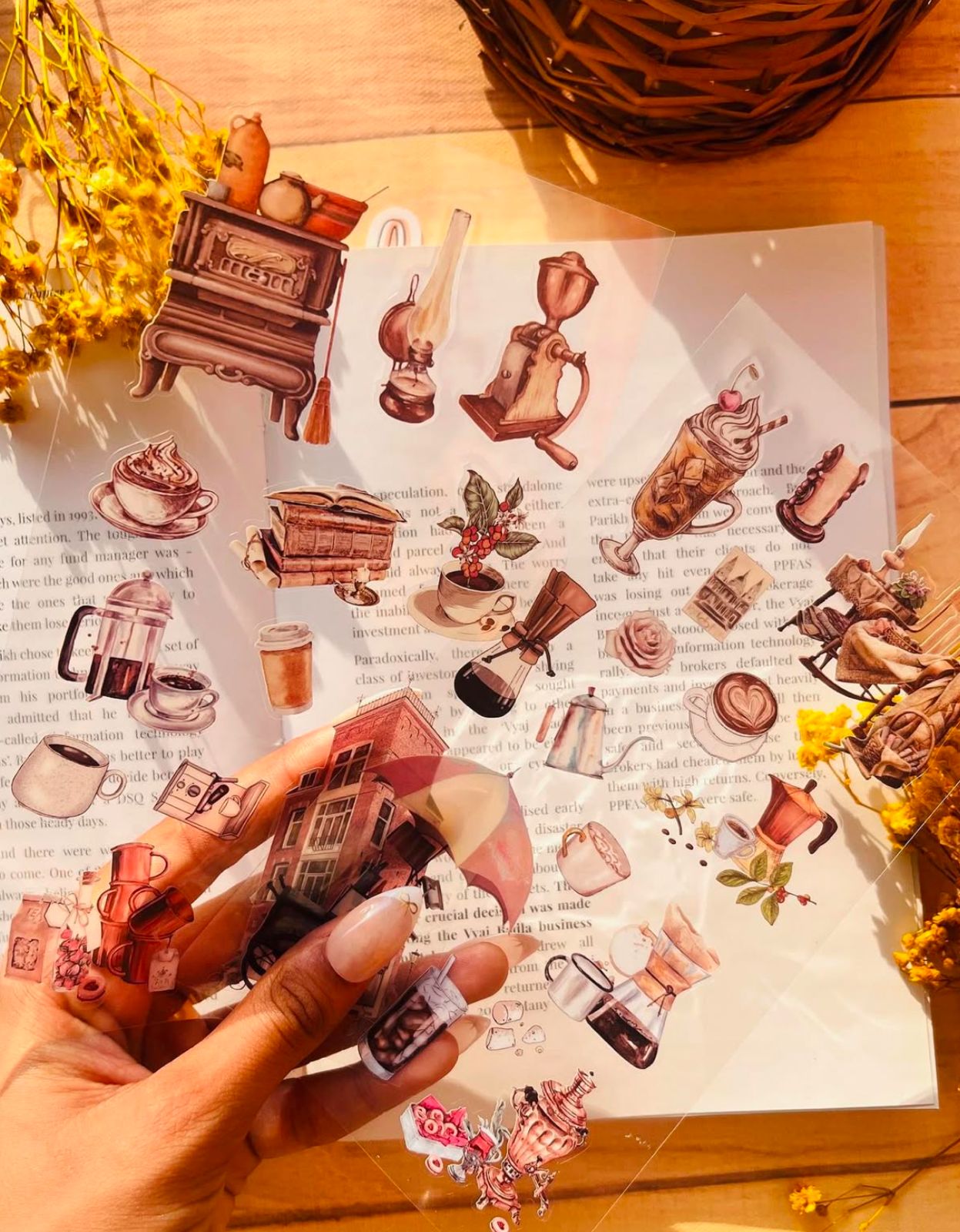 Retro - Sticker Sheet Set Of 6