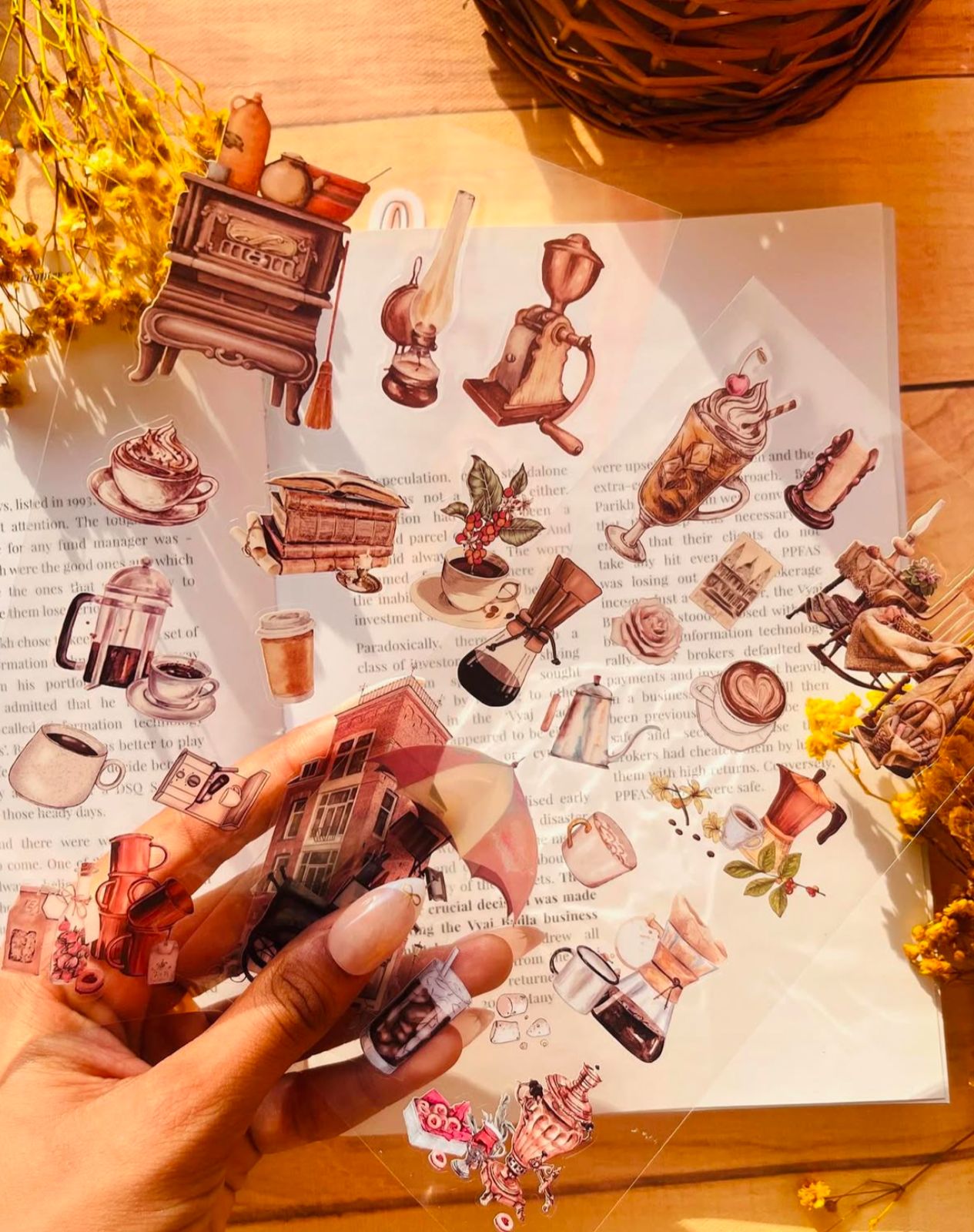 Retro - Sticker Sheet Set Of 6