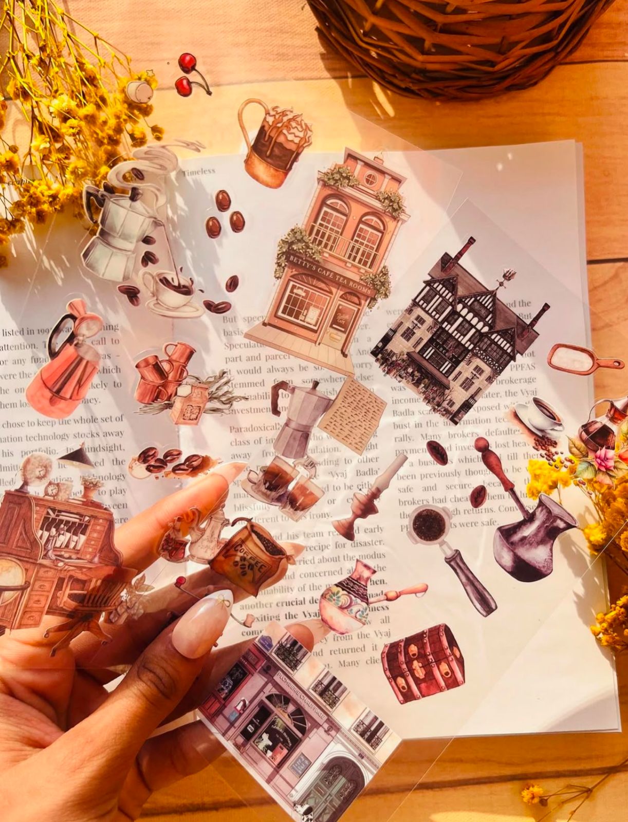 Retro - Sticker Sheet Set Of 6