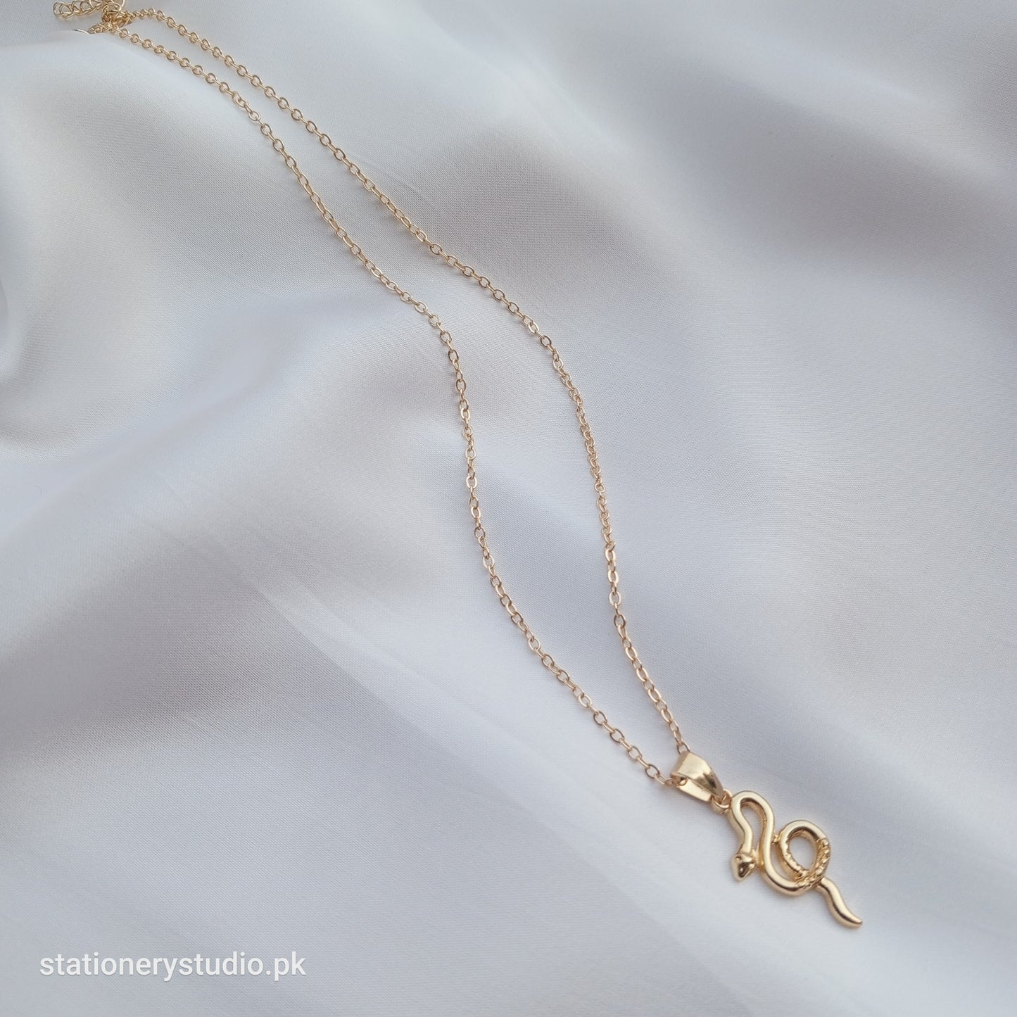 SNAKE PENDENT NECKLACE - STATIONERYSTUDIO