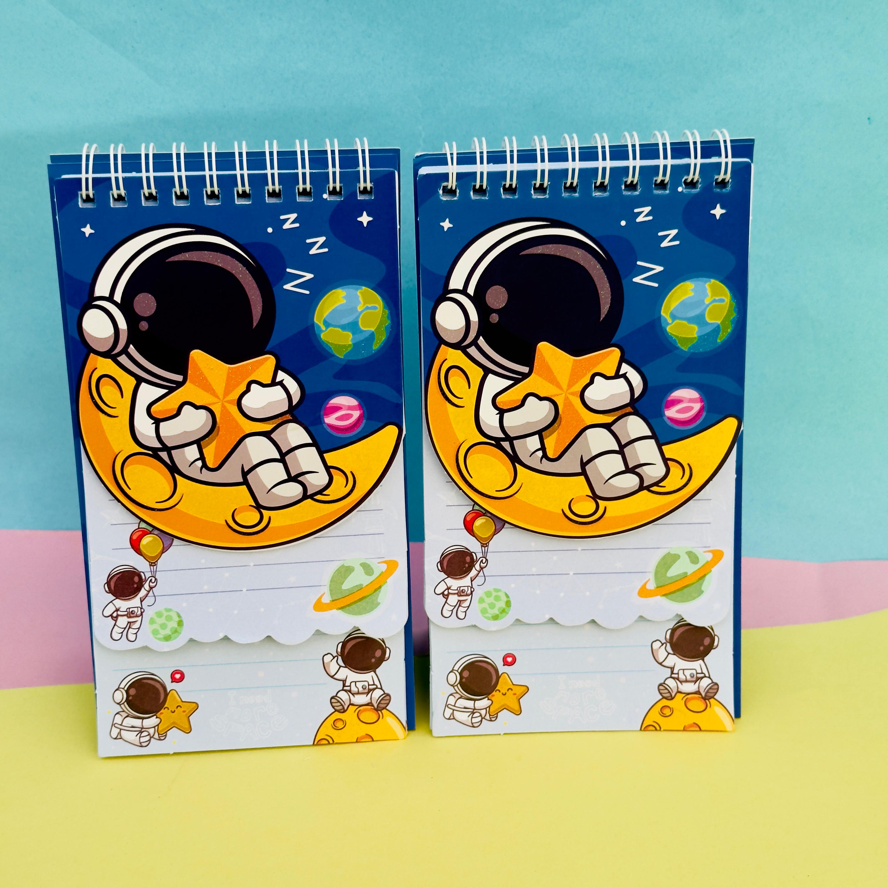 Space Galaxy Foiled Spiral - Notepad - STATIONERYSTUDIO