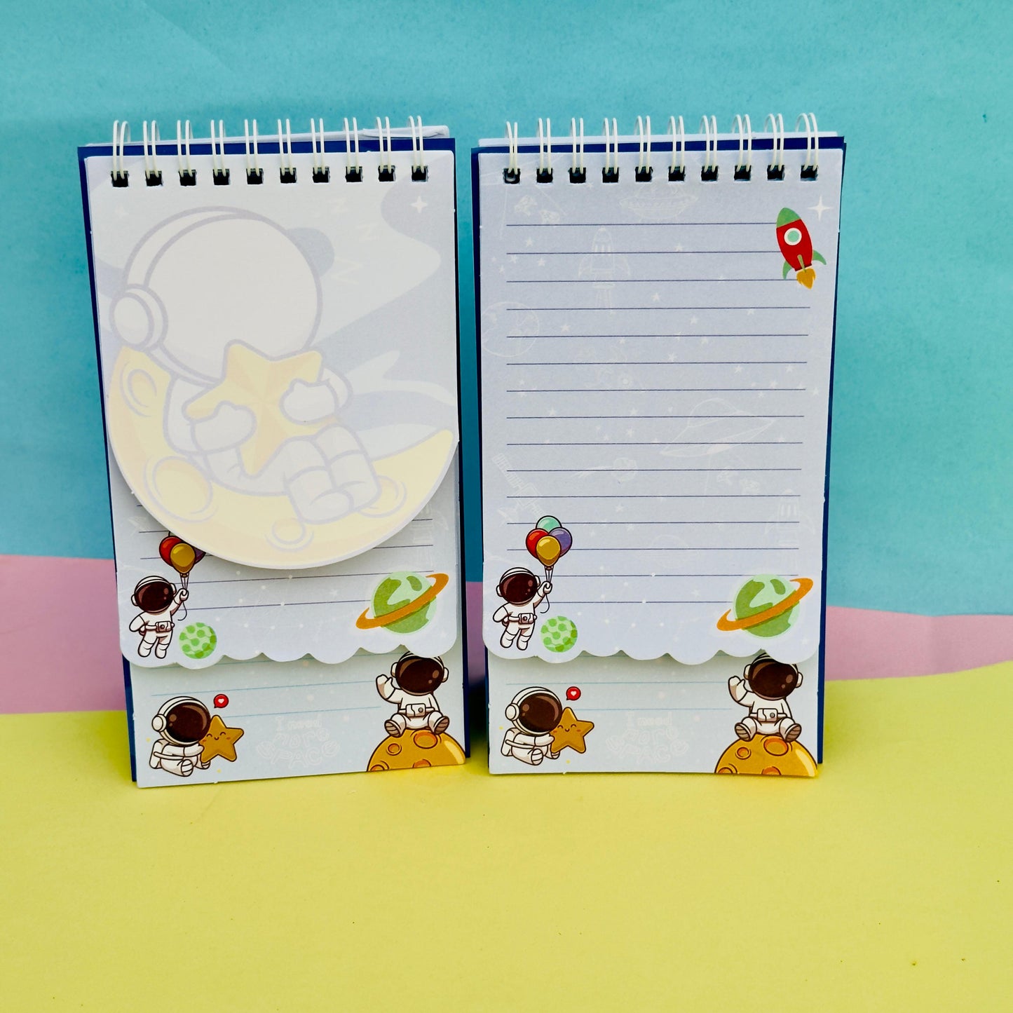 Space Galaxy Foiled Spiral - Notepad