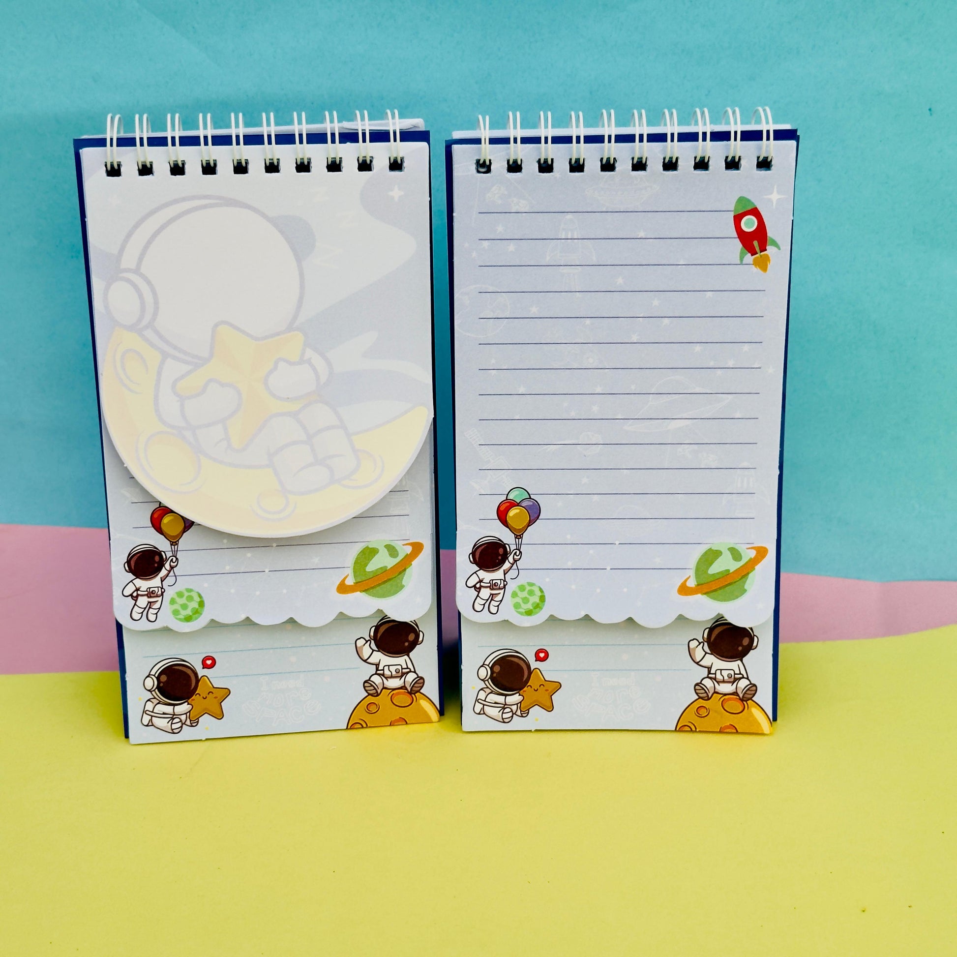 Space Galaxy Foiled Spiral - Notepad