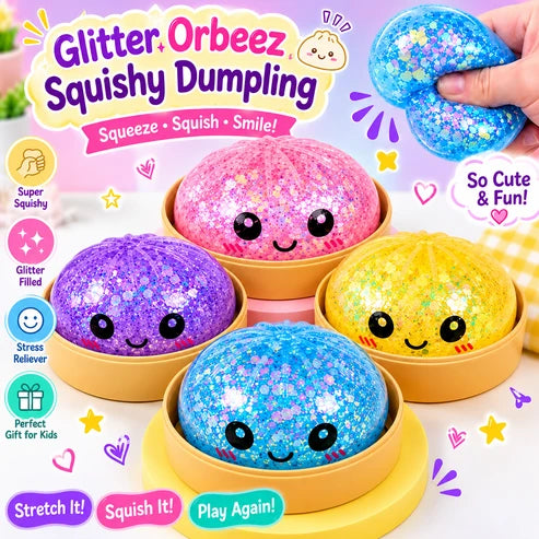 Glitter Orbeez Dumpling - Squishy