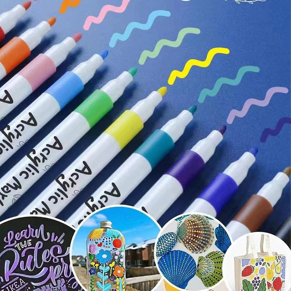 ACRYLIC MARKERS ARTIST PAINTING - SET OF 12