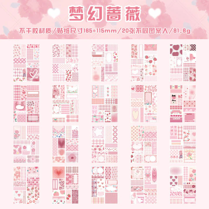 Semi Sugar Diary Dream Rose - Stickers