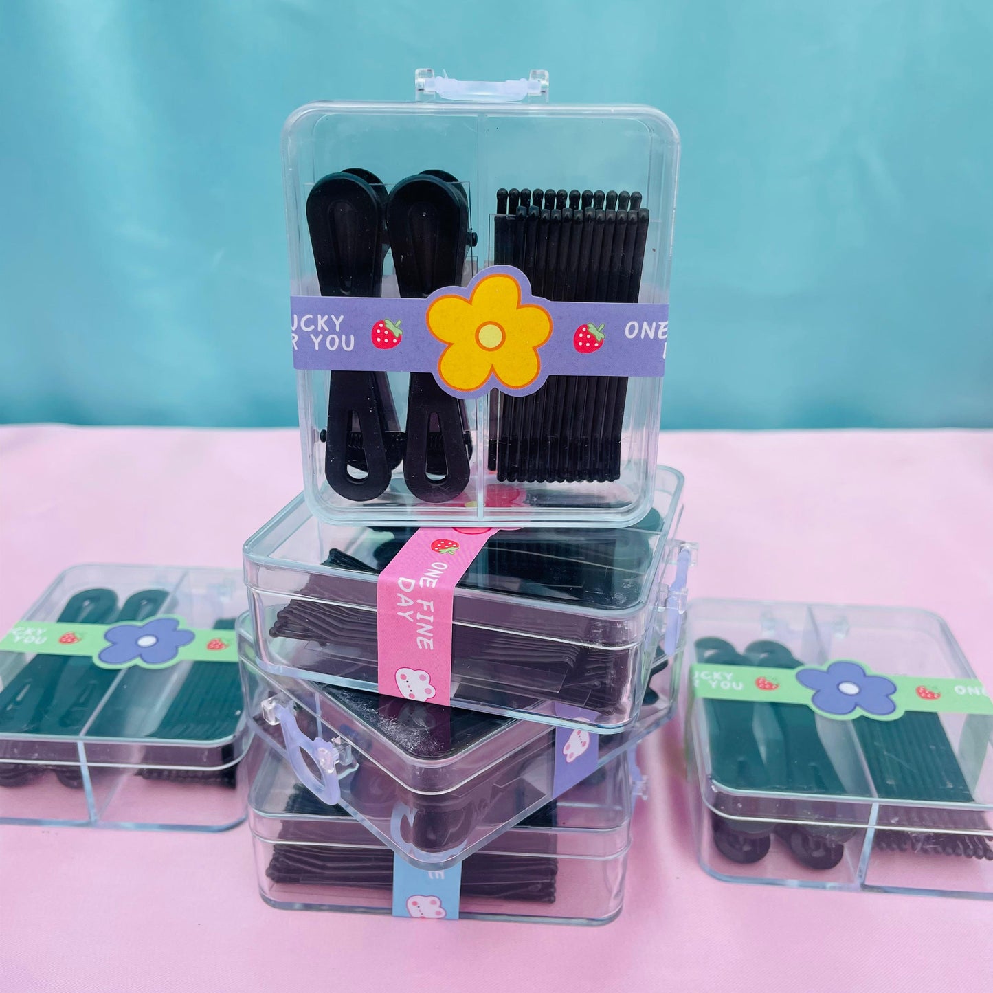 BLACK HAIR PINS - BOX