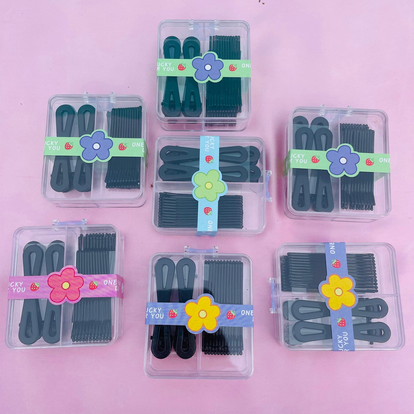 BLACK HAIR PINS - BOX