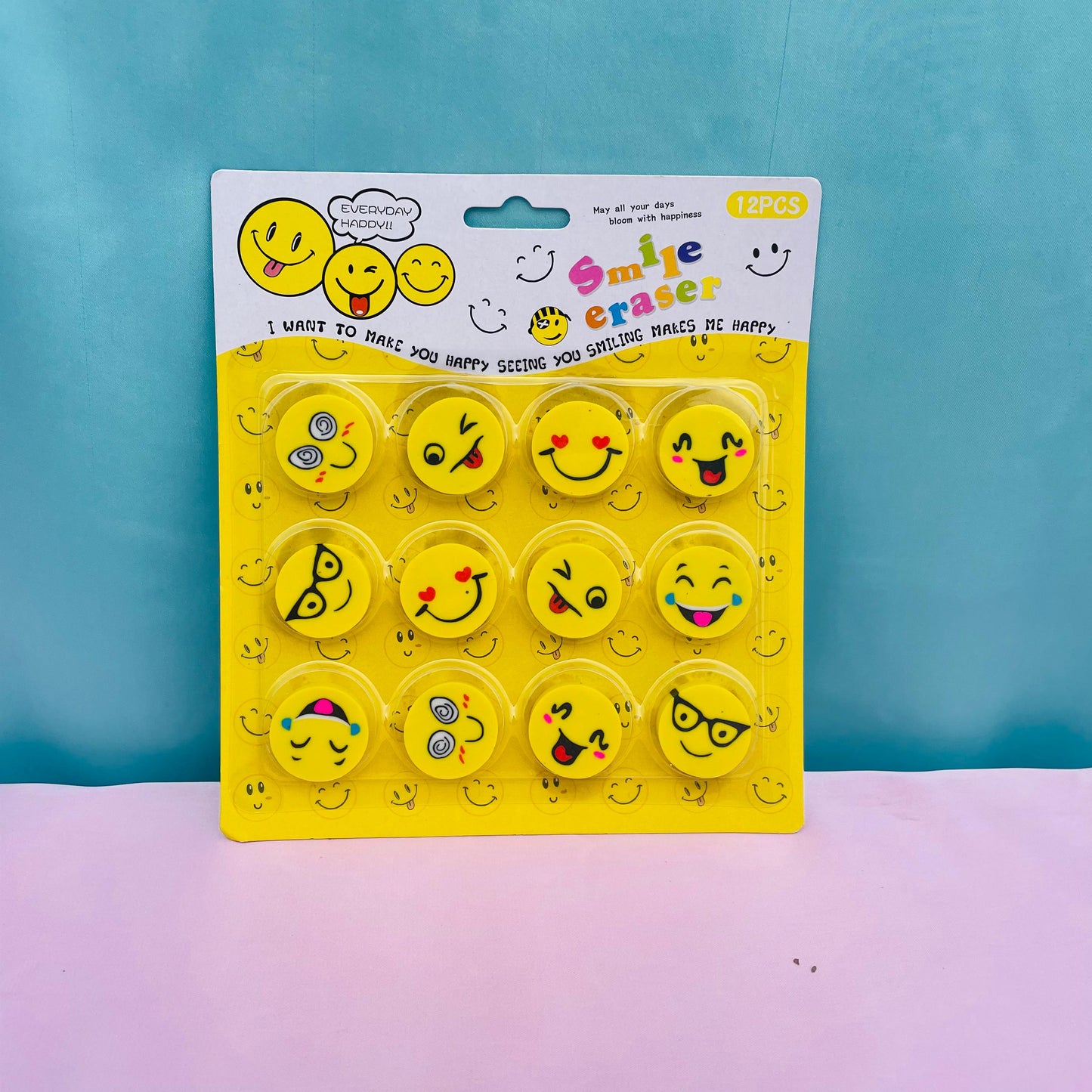 EMOJIE ERASER - SET OF 12