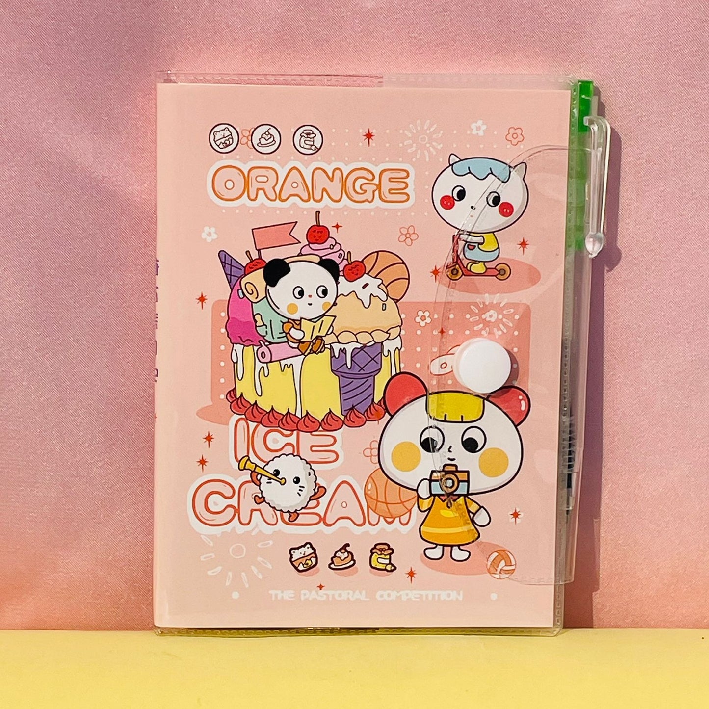 KAWAI BEARY NOTEBOOK - WITH PEN