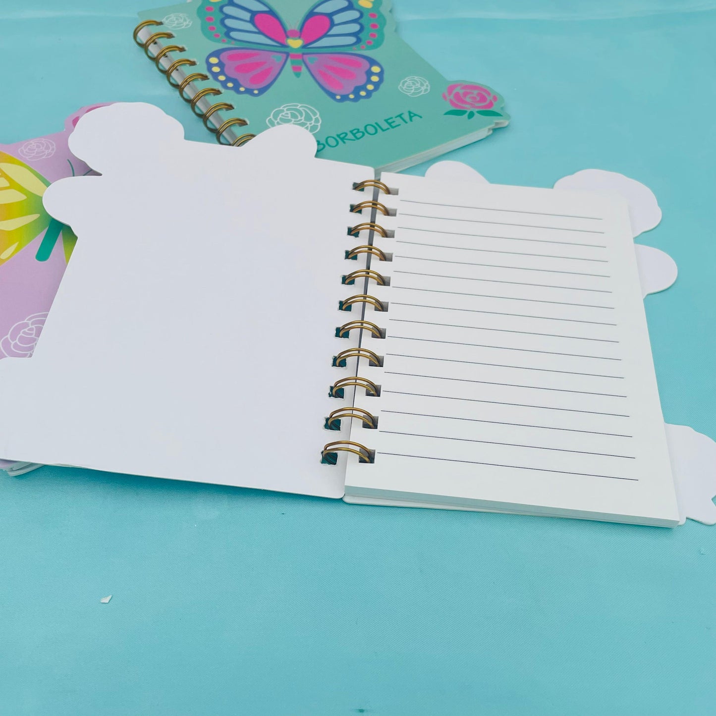 Butterfly & Flowers - Spiral Journal