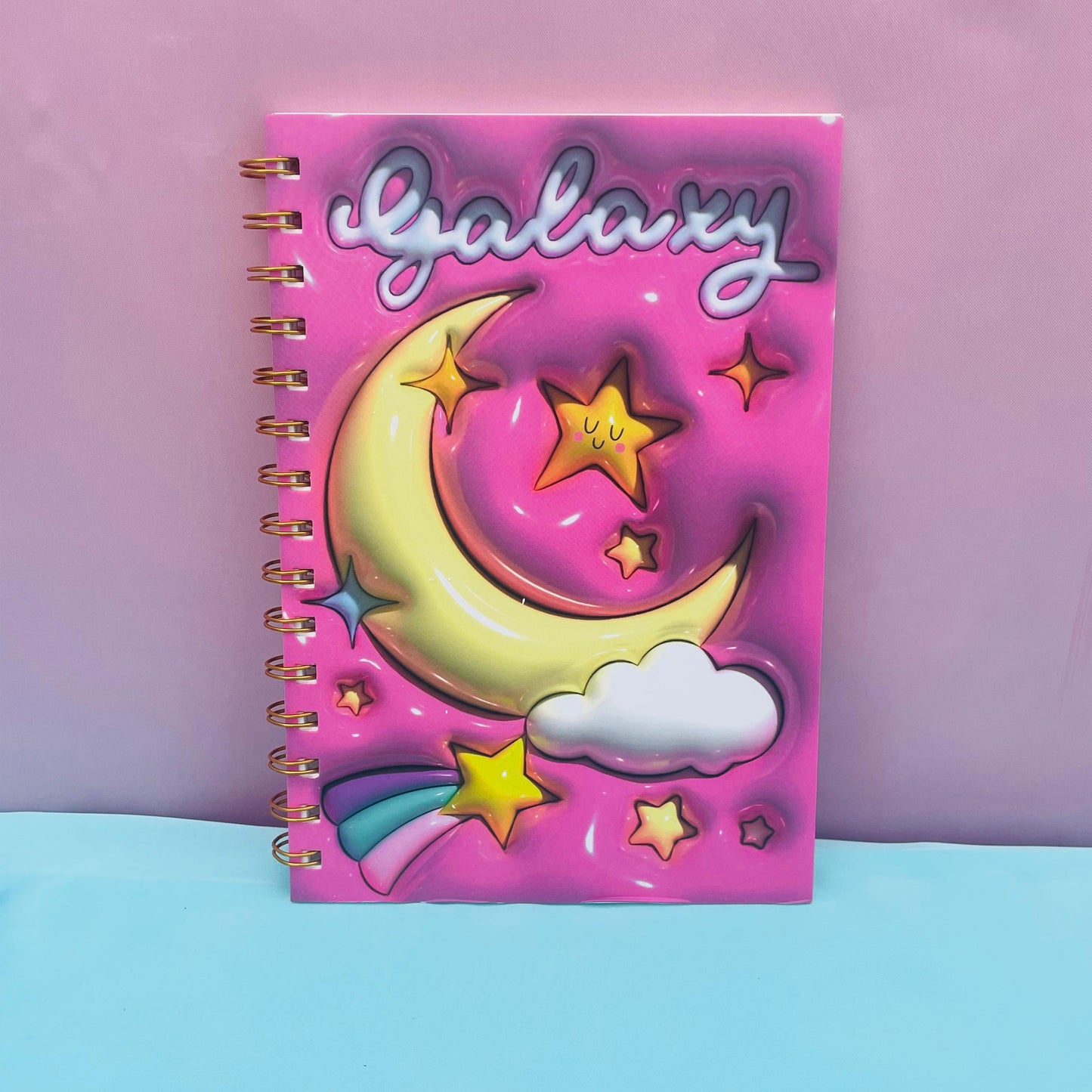 Galaxy Moon/Star Spiral - Notebook / Journal