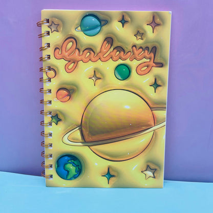 Galaxy Plannets Spiral - Notebook / Journal