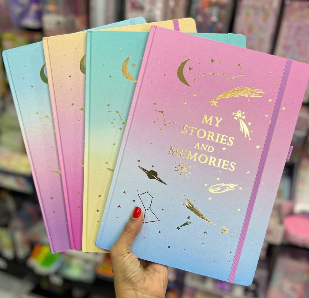 My Stories and Memories Gold Foiled A4 Foiled - Notebook / Journal