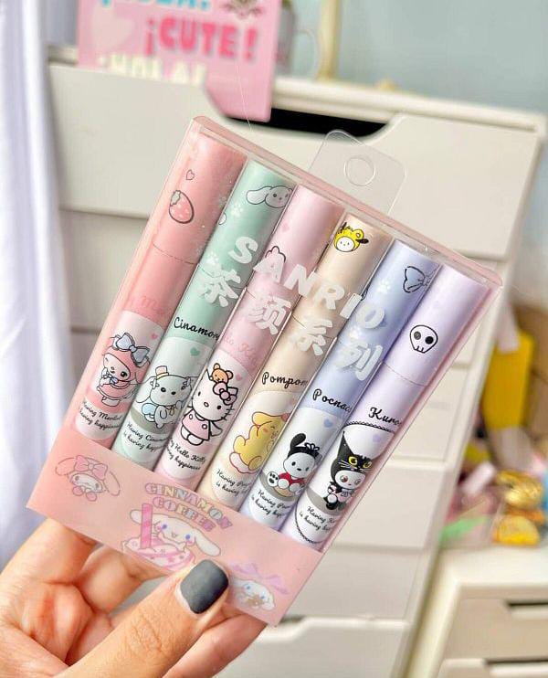 Fluorescent Sanrio Characters - Highlighter Set Of 6