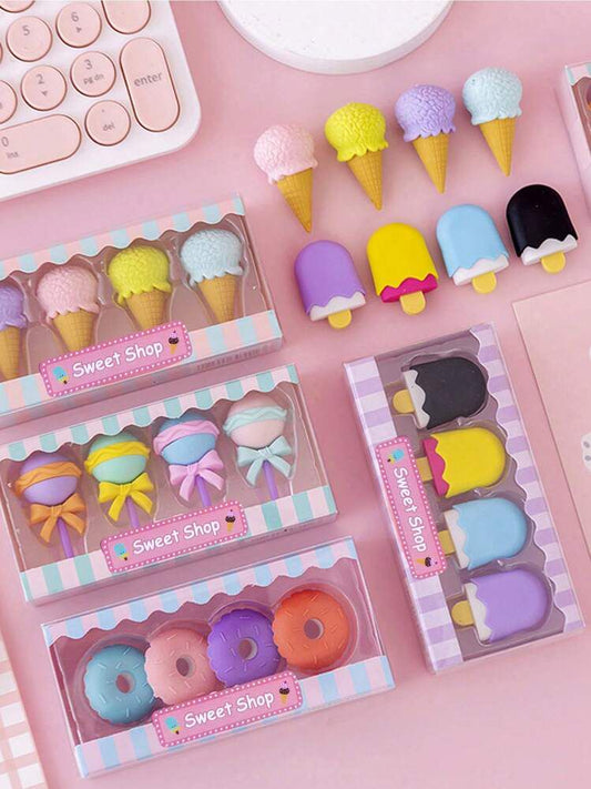 Bakery Treats - Eraser Set Of 4