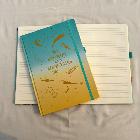 My Stories and Memories Gold Foiled A4 Foiled - Notebook / Journal (Style 2)