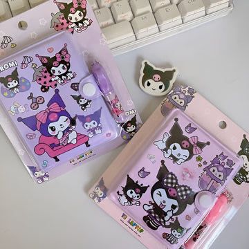 Kuromi Notebook with Pen