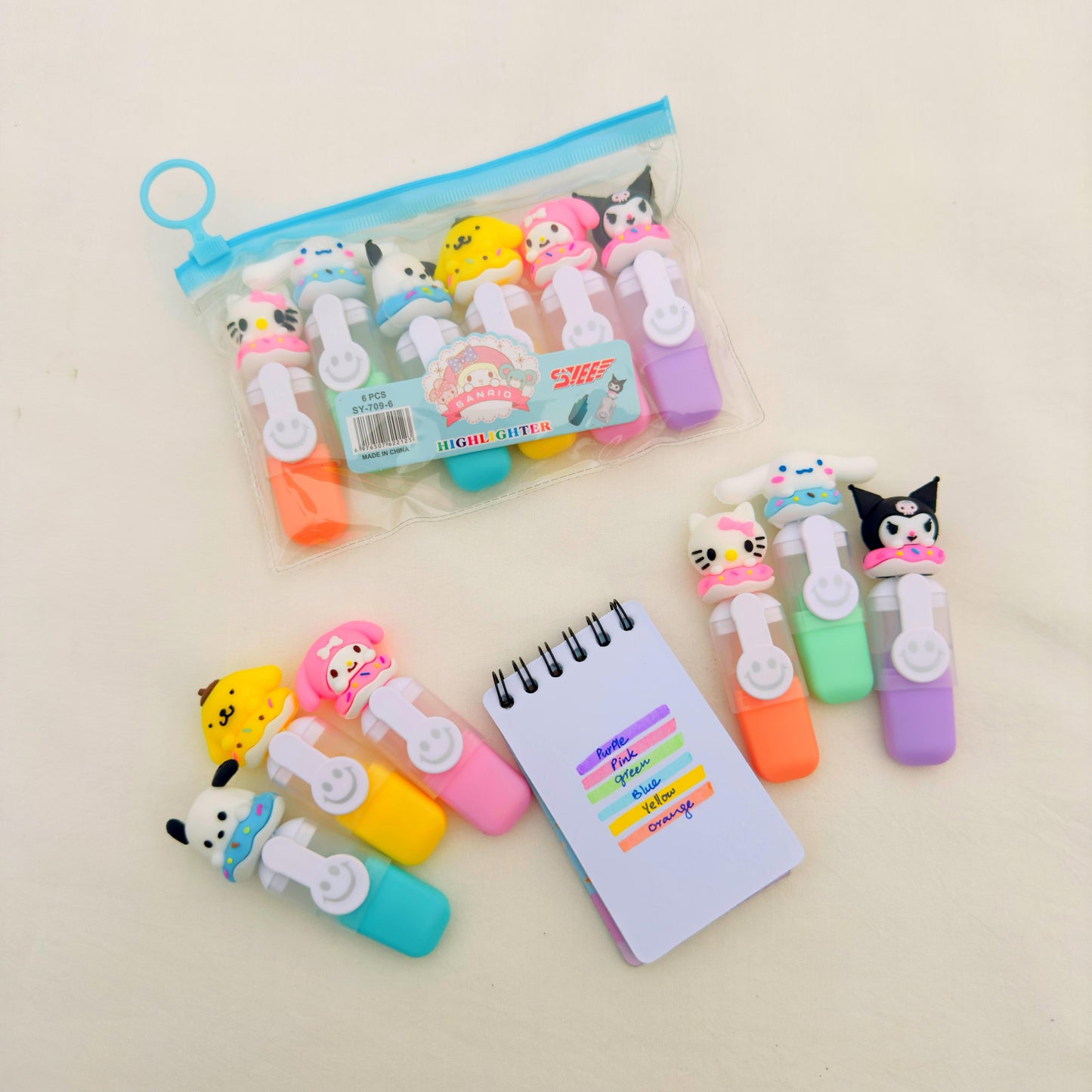 Sanrio Highlighter - Set Of 6