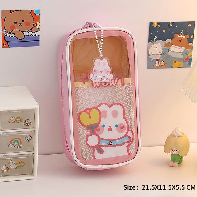 Bunny Pink Stationery Organizer - Pouch