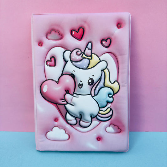 Magical Unicorn 3D - Notebook/Journal (Style 1)