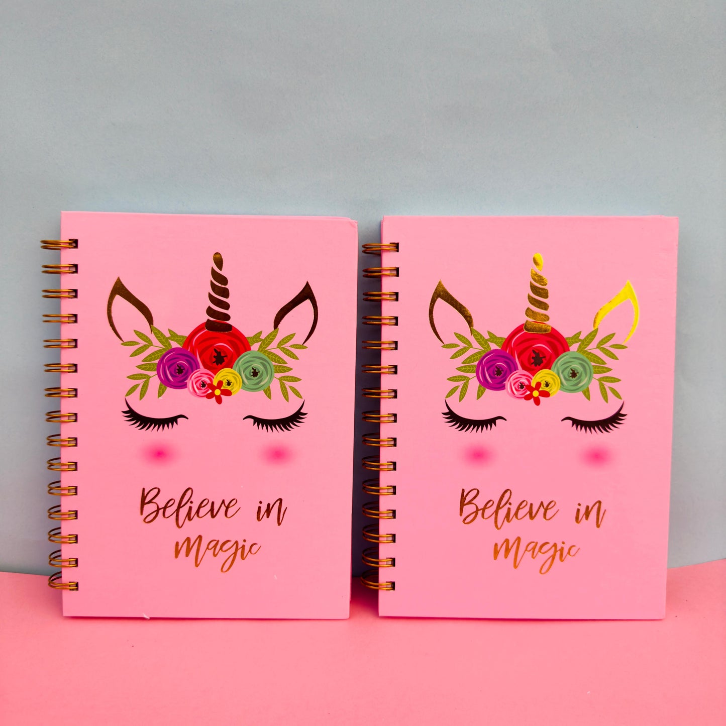 Believe In Magic Gold Foiled Spiral - Notebook / Journal