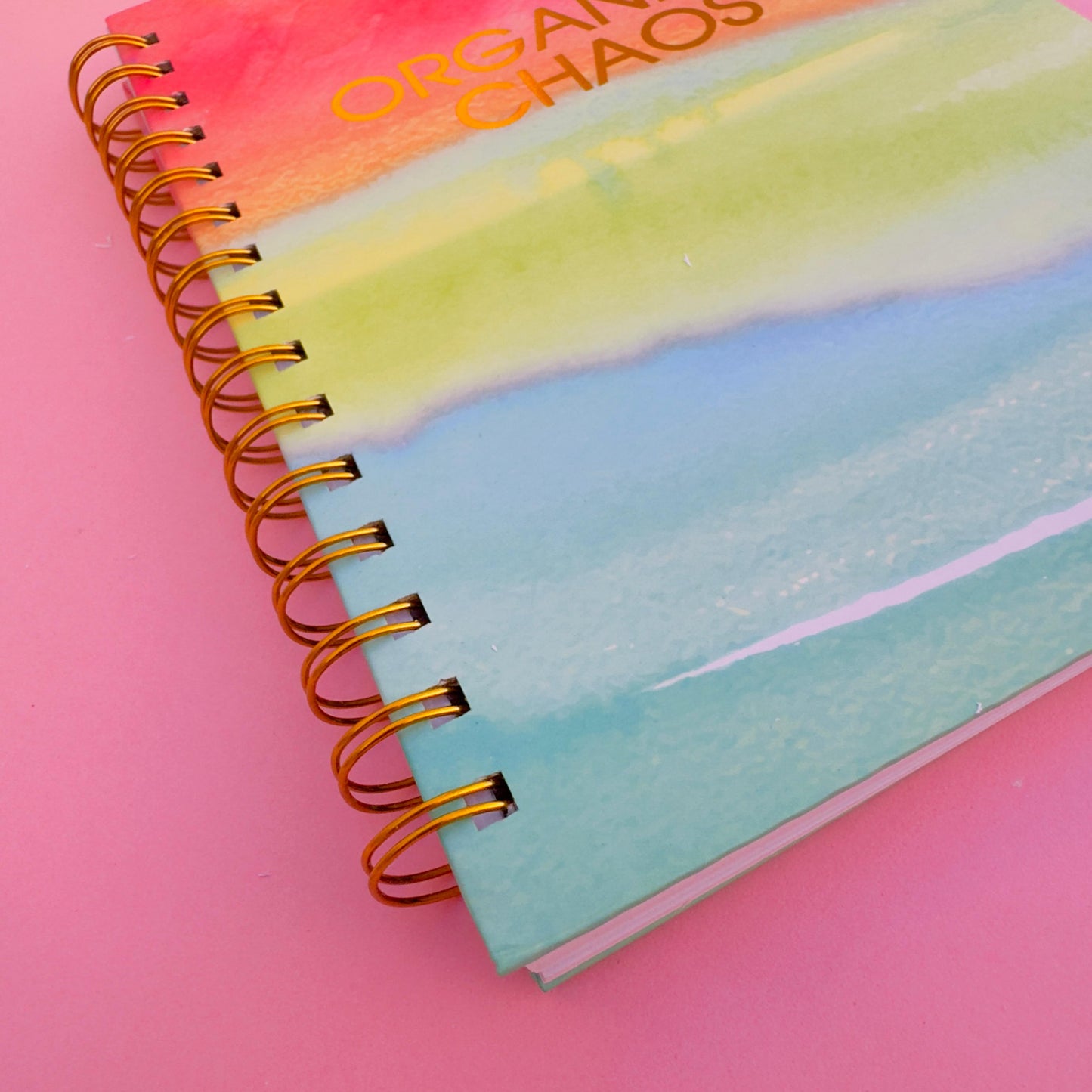 Organized Choas Gold Foiled Spiral - Notebook / Journal