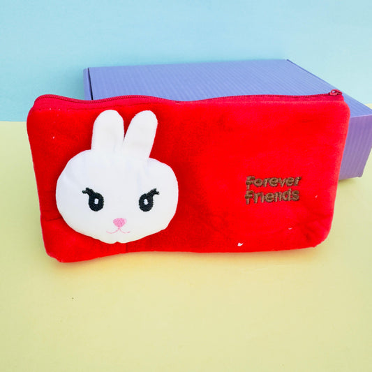 Red Bunny Plushie - Pouch