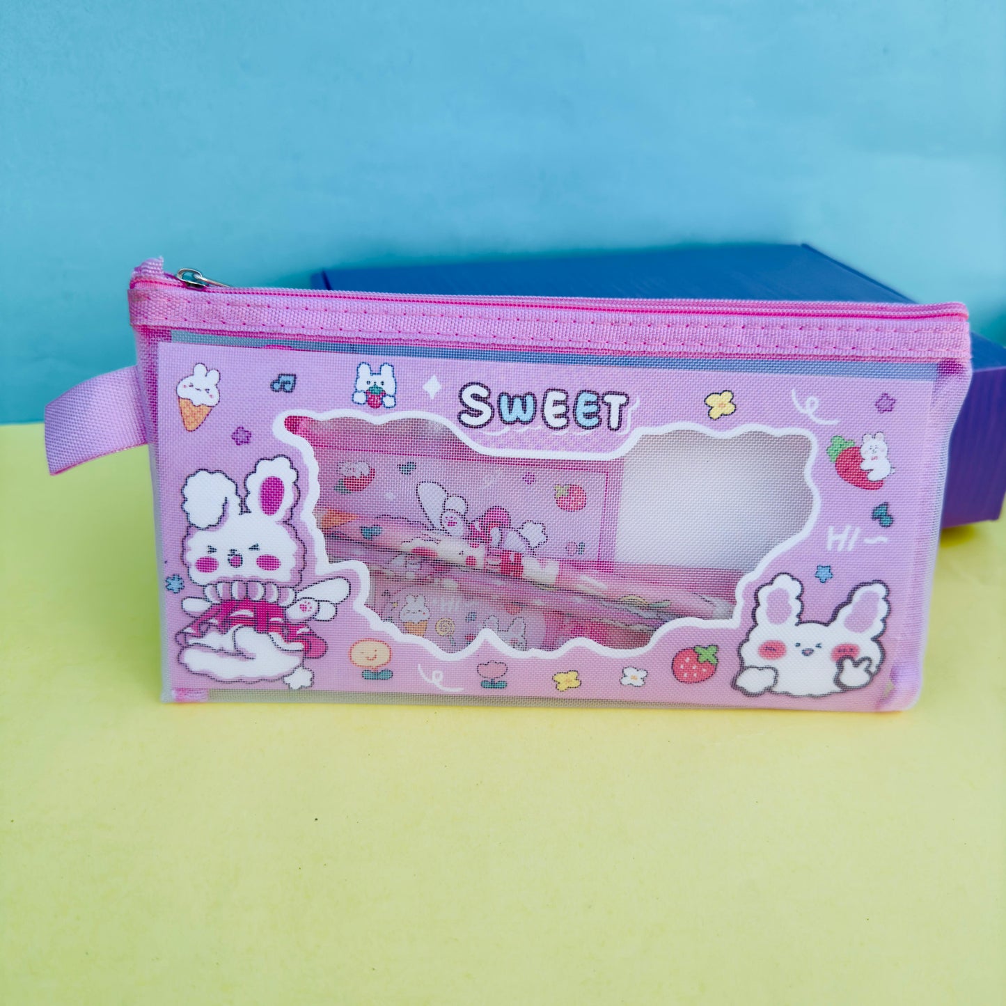 Pink Bunny - Stationery Set