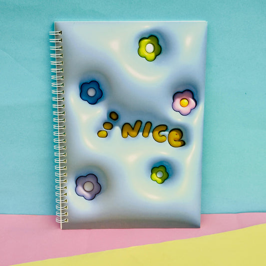 Nice Quoted Flowers Spiral - Notebook / Journal