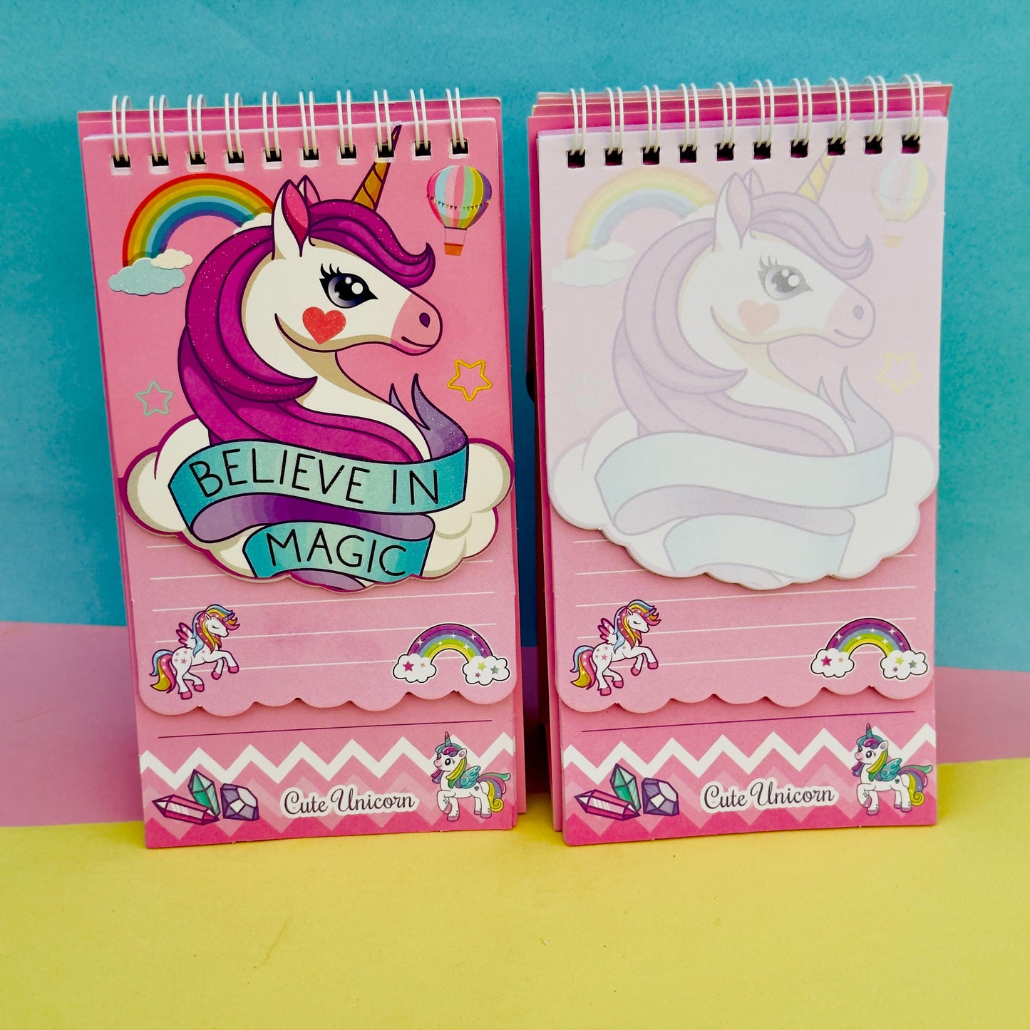 Unicorn Foiled Spiral - Notepad