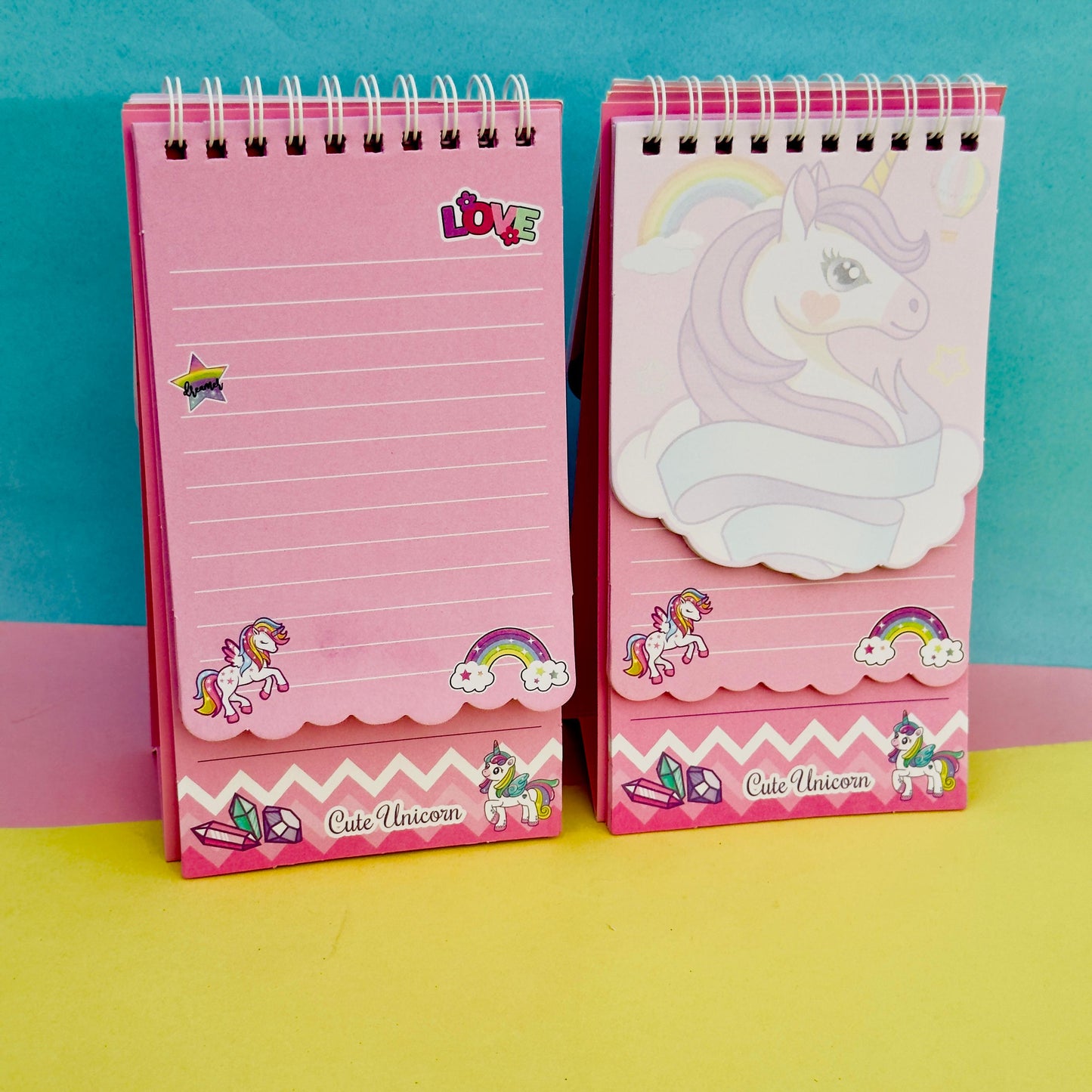 Unicorn Foiled Spiral - Notepad