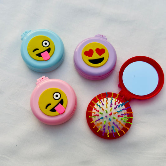 Emojie Foldable Mirror & Comb