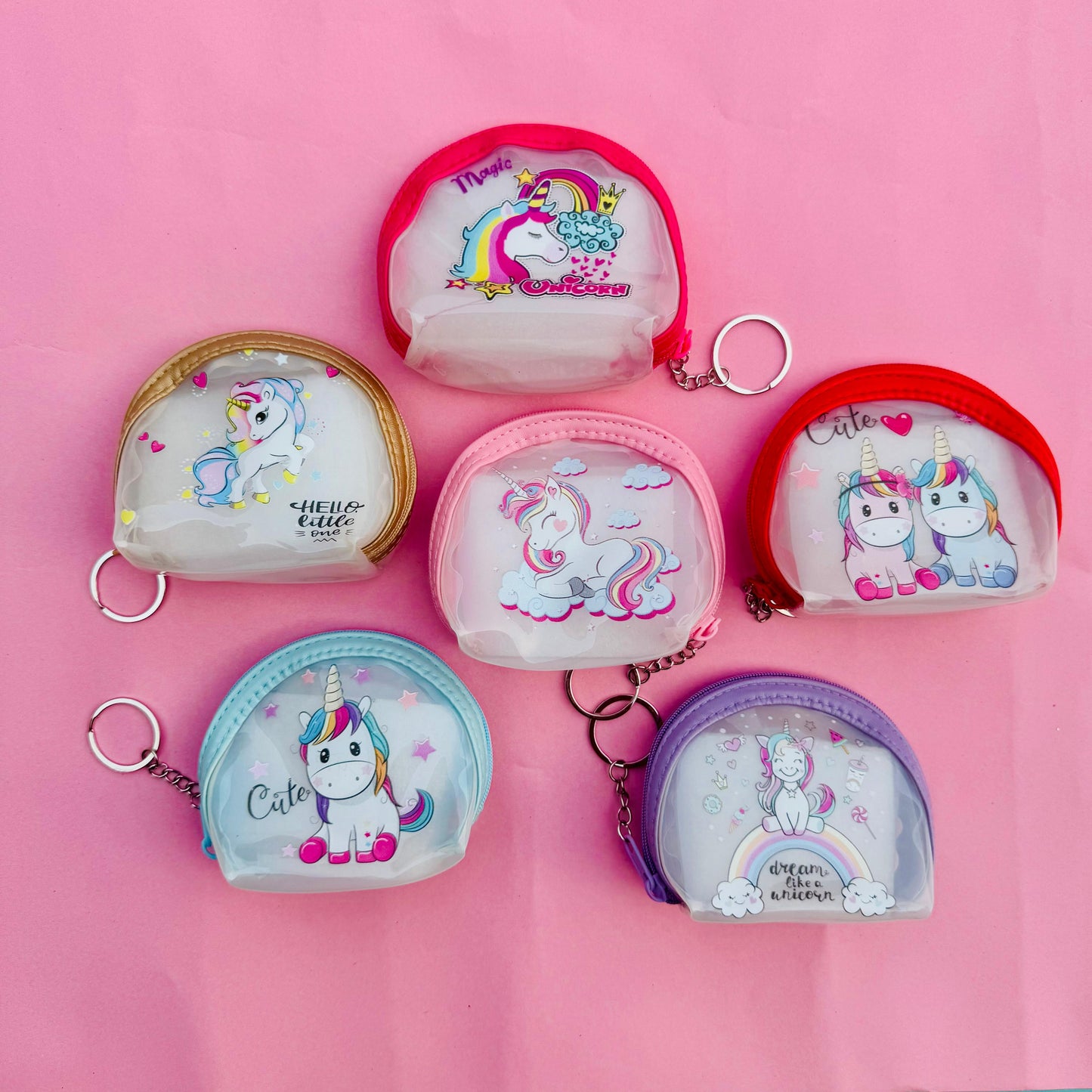 Unicorn Transparent - Coin Pouches