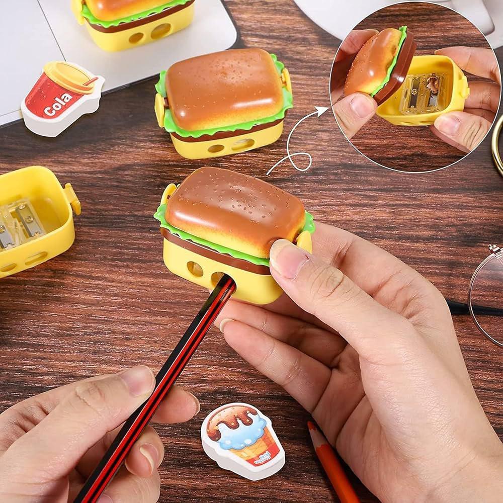 Burger Eraser & Sharpener