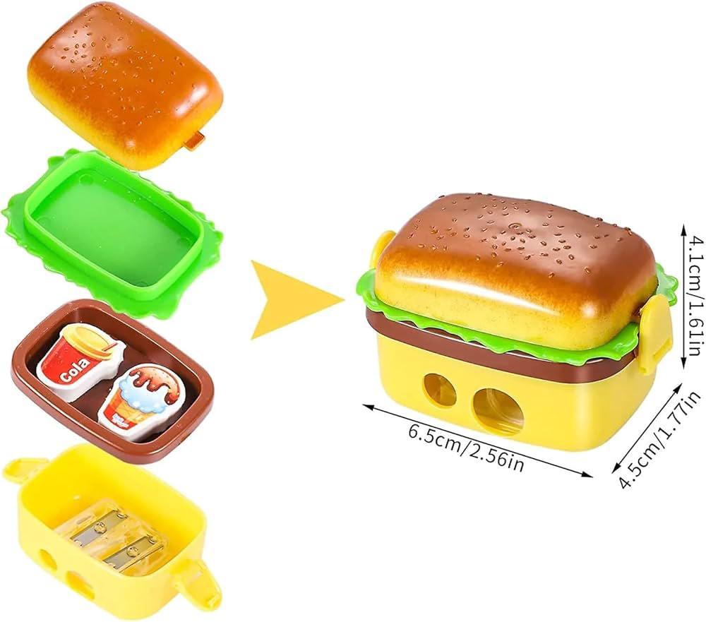 Burger Eraser & Sharpener