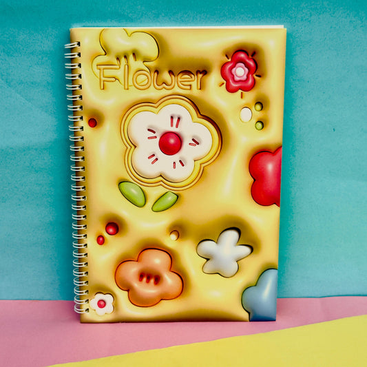 Floral 3D - Notebook/Journal (B5)