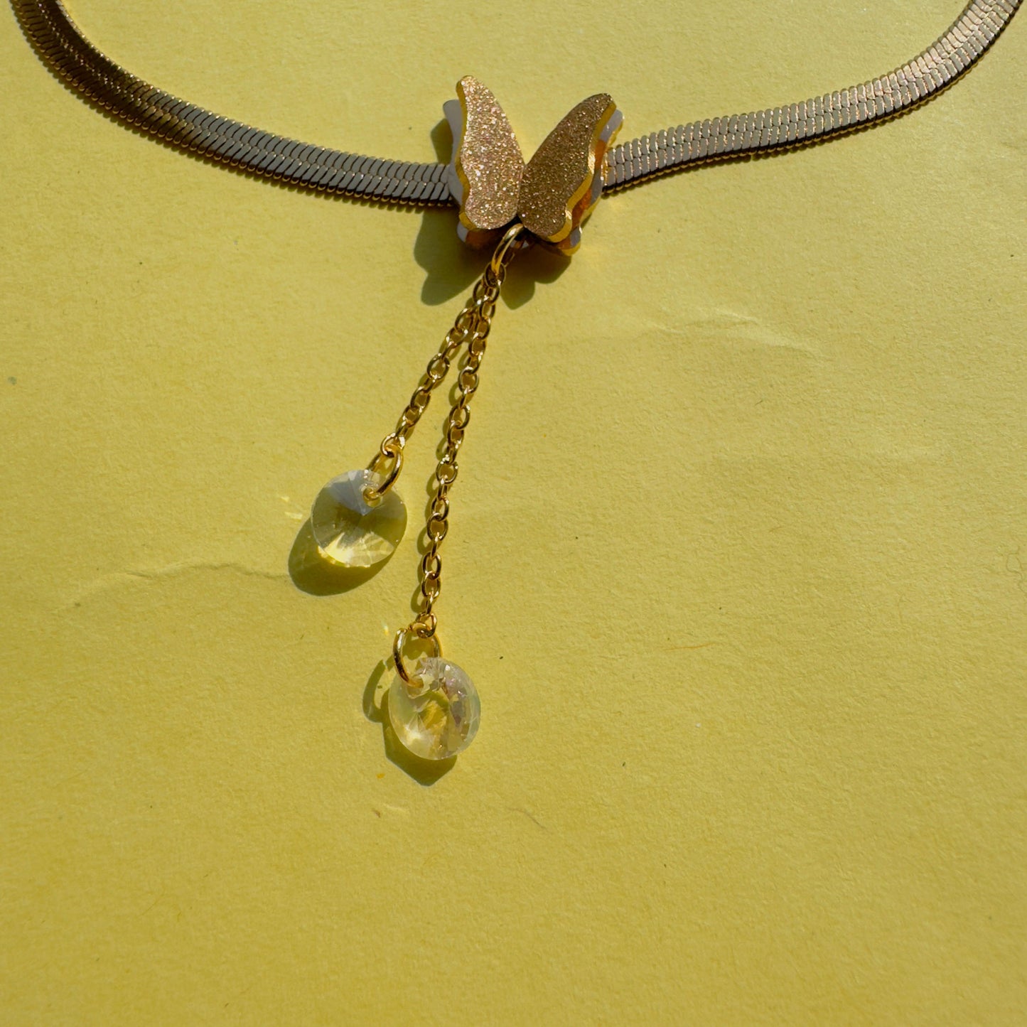 Butterfly Snake Chain - Necklace