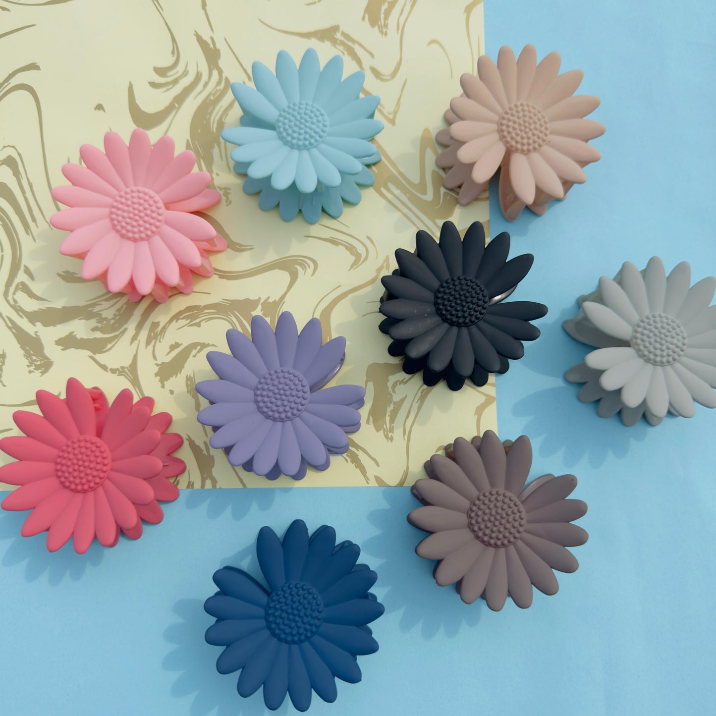 Sun Flower Hair Claw - Set of 6 (Eid Deal)