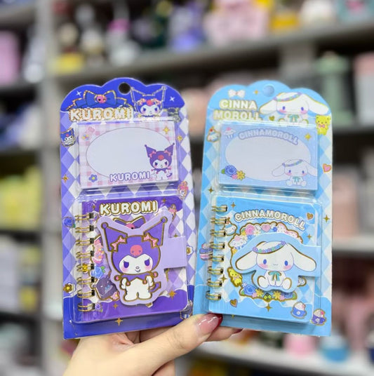 Kuromi Diary & Sticky Notes (Style 1)
