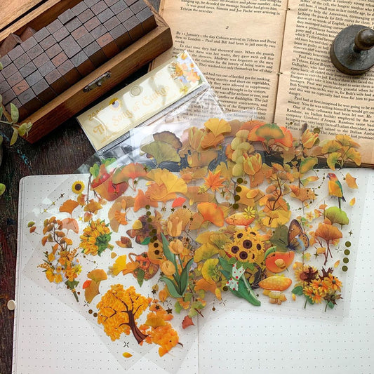 Leaves Pet Stickers - 8 Sheets