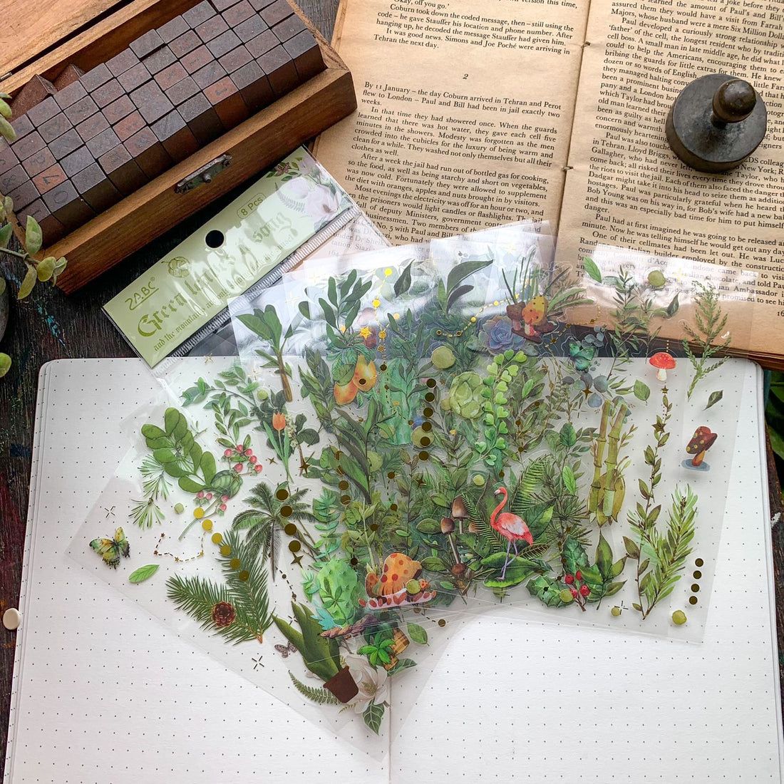 Leaves Pet Stickers - 8 Sheets