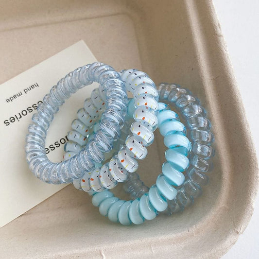 Blue Pastel Colors - Hair Tie Set of 4