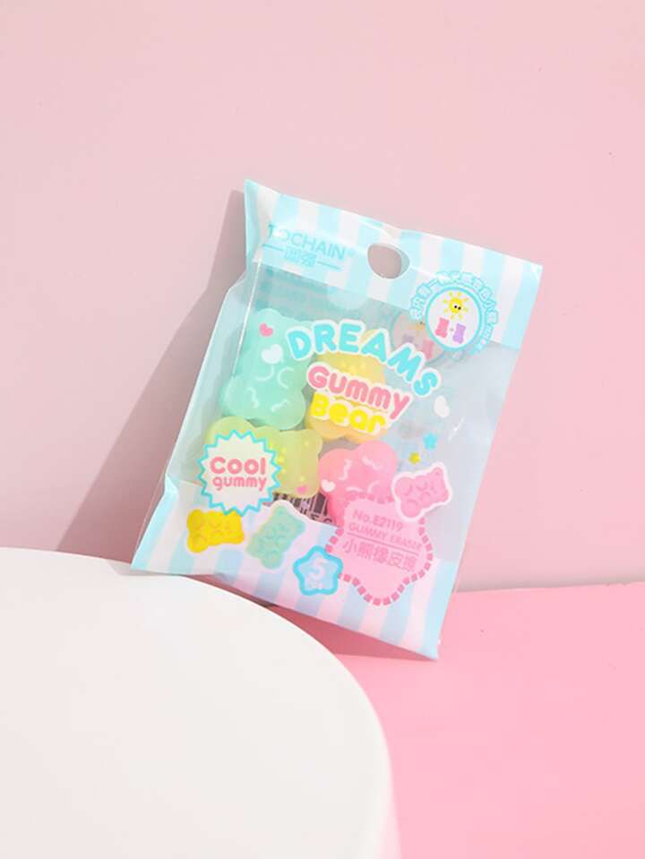 Gummy Bear Eraser - Set of 5