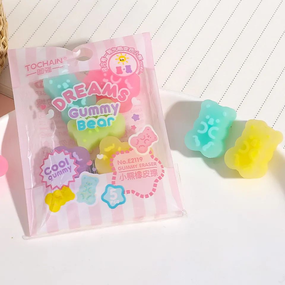 Gummy Bear Eraser - Set of 5