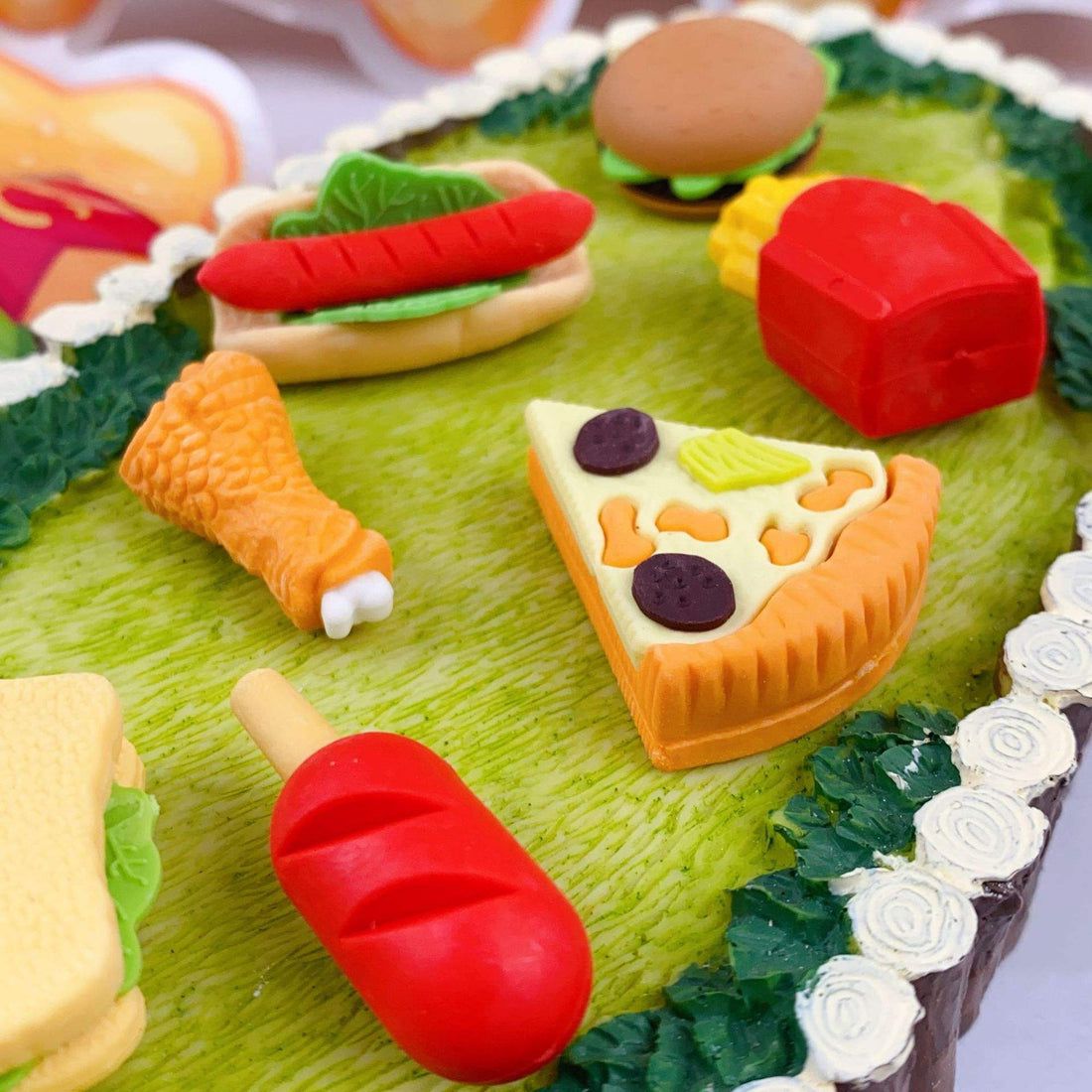 Burger Eraser - Pack of 7