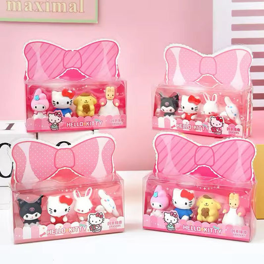 Sanrio Eraser - Set Of 4
