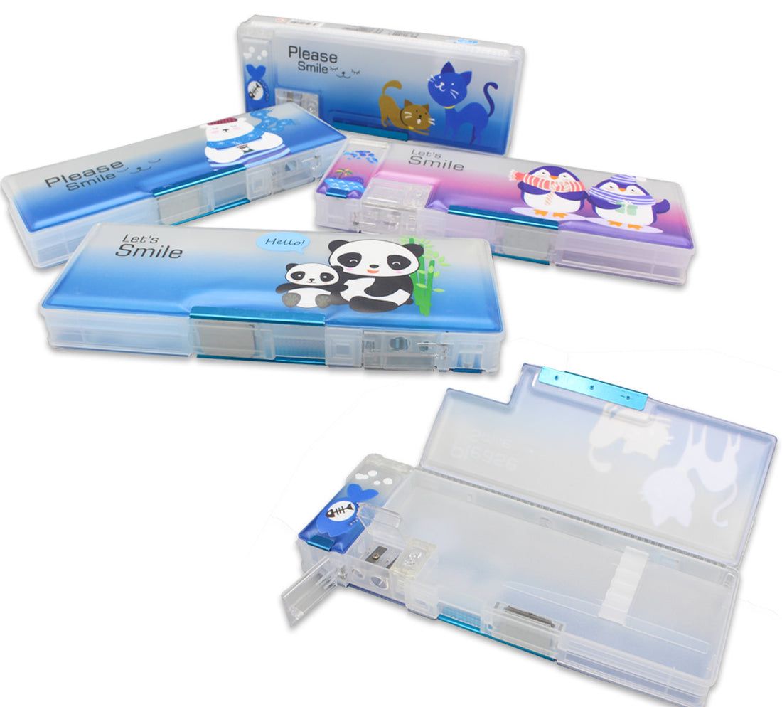 Hard Case Pencil Box - With Sharpener