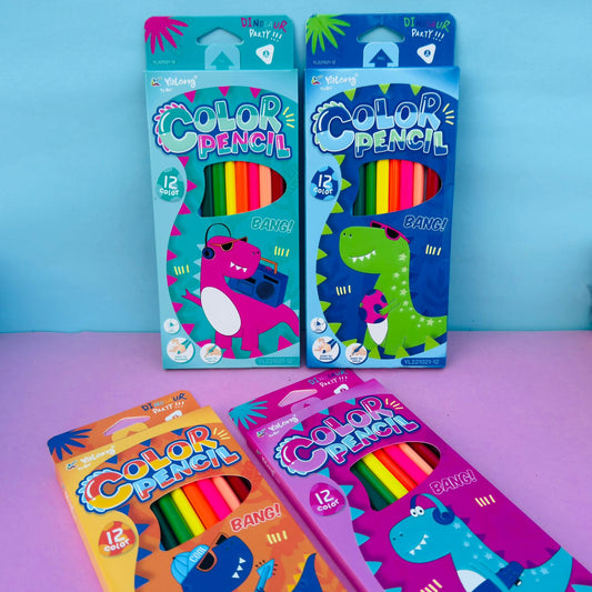 Yalong Dino Color Pencils - Set of 12